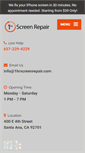 Mobile Screenshot of 1hrscreenrepair.com